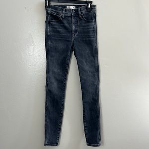 Madewell black high rise skinny jeans women’s size 23